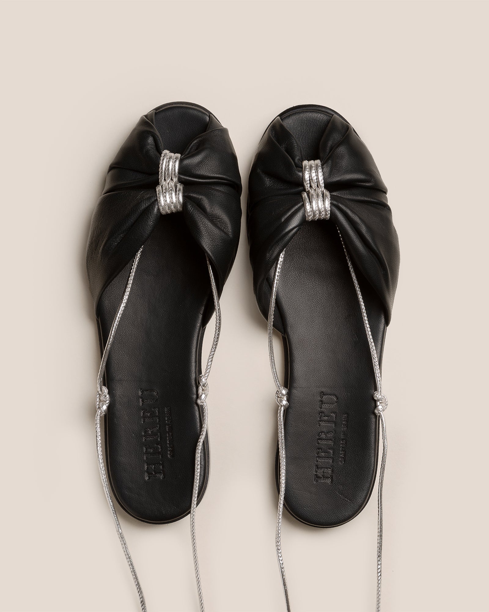 Hereu Outlet NUAT - Ruched Lace-up Sandal - Women