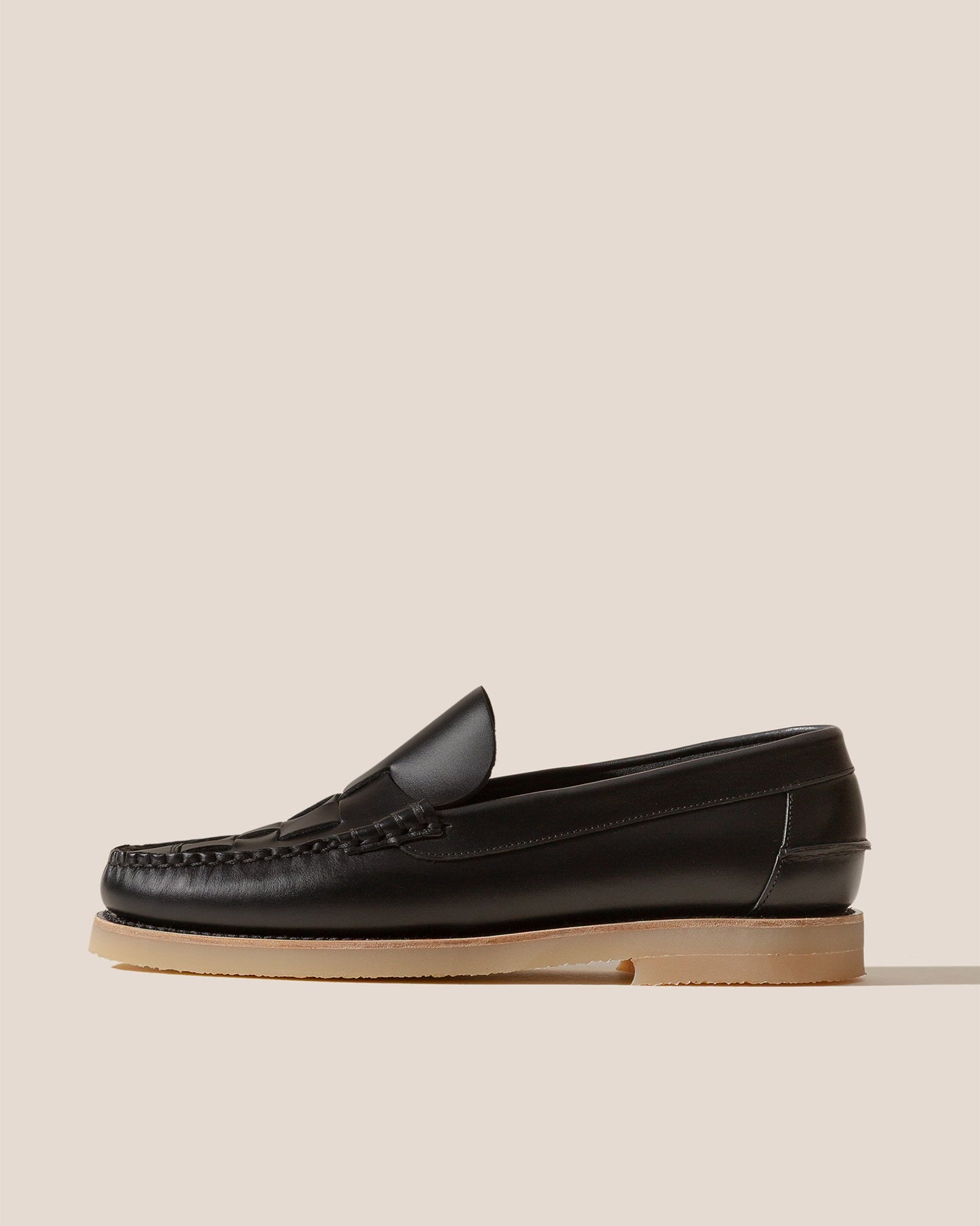 Hereu Hot Sale NOMBELA RUBBER VEG TAN - Interwoven Detail Slip-On Loafer - Men